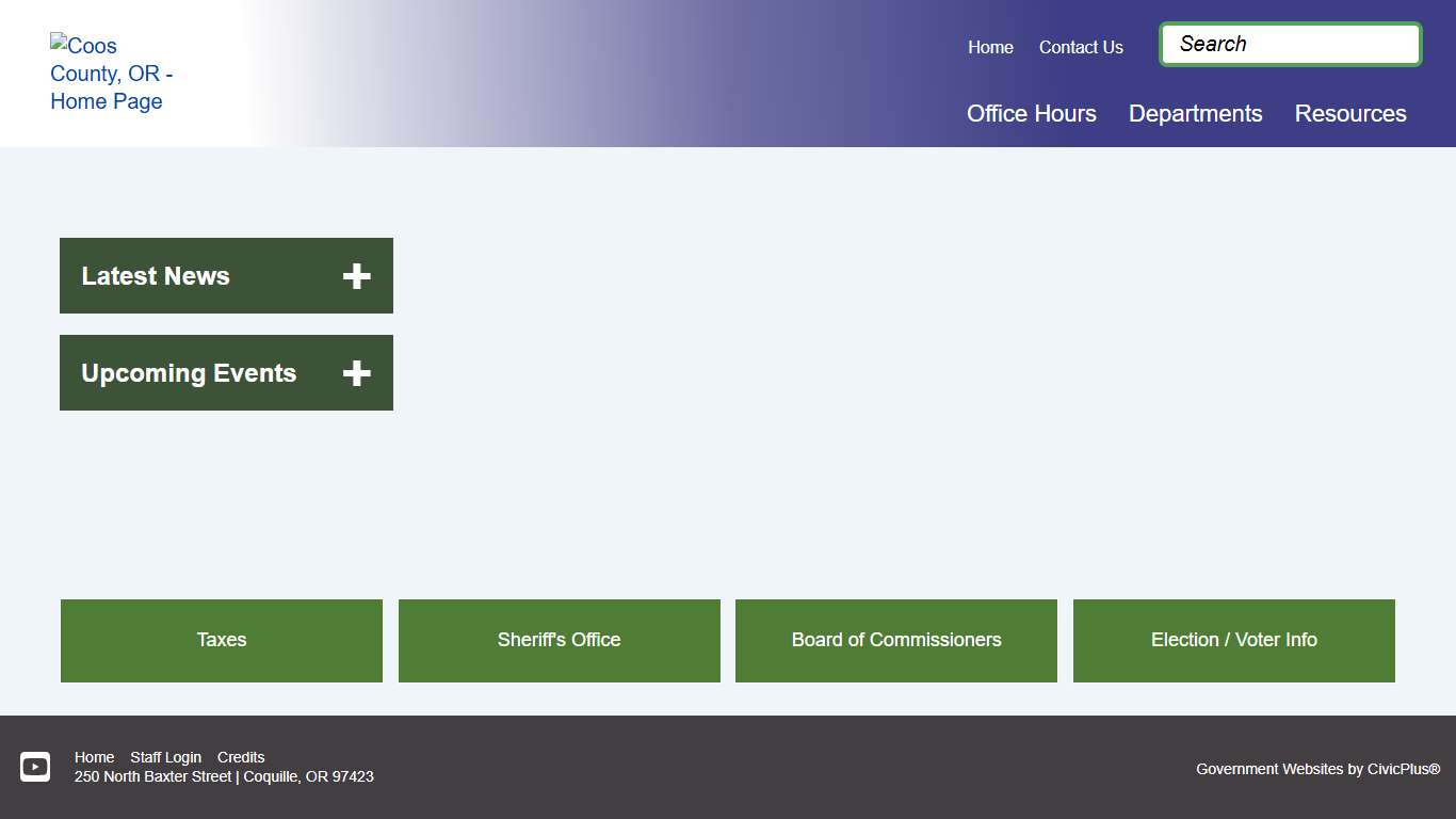 Home Page | Coos County, OR